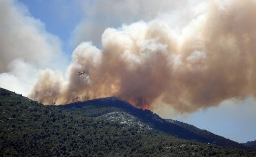 wildfire due to dry environment 